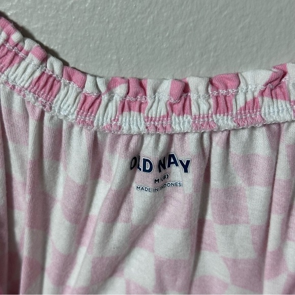 Girl's Old Navy Kids Pink/white Checkered Romper size M (8) - Picture 3 of 7